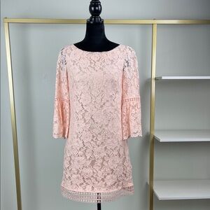 Eliza J Elegant Pink light blush Lace Dress Ladies Size 4
